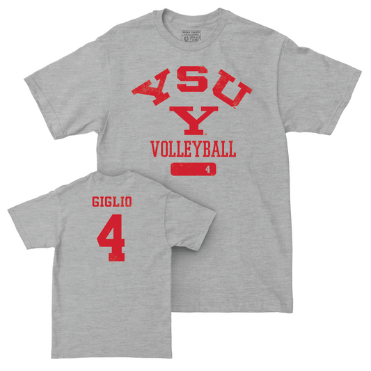 Youngstown State Women's Volleyball Sport Grey Varsity Tee - Bianca Giglio Small