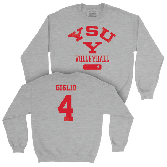 Youngstown State Women's Volleyball Sport Grey Varsity Crew - Bianca Giglio Small