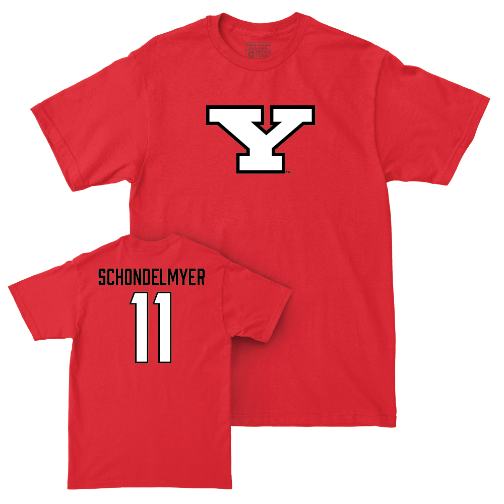 Youngstown State Football Red Legacy Tee - Bryce Schondelmyer Small