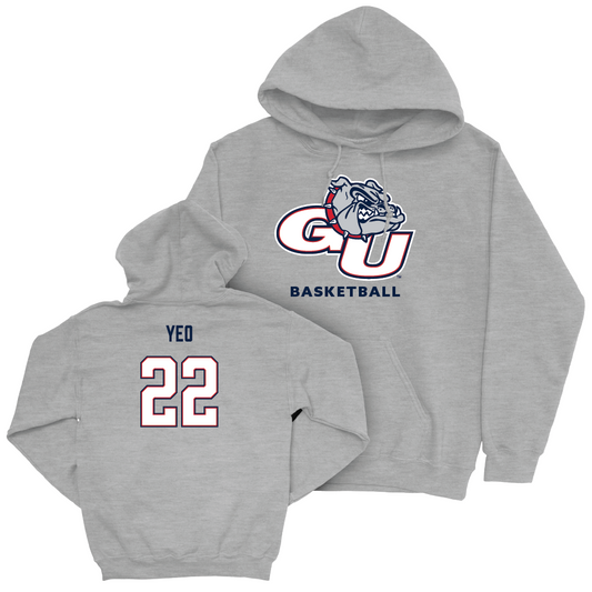 Gonzaga Men's Basketball Sport Grey Classic Hoodie - Jun Seok Yeo