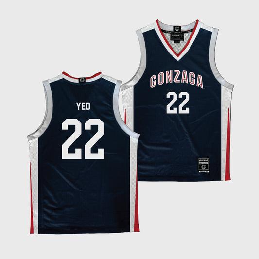 Gonzaga Men's Basketball Navy Jersey - Jun Seok Yeo | #22