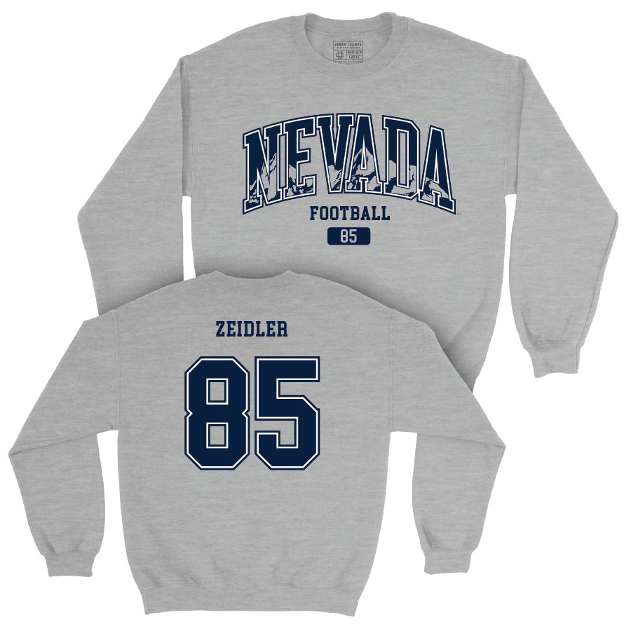 Nevada Football Sport Grey Arch Crew    - Cam Zeidler