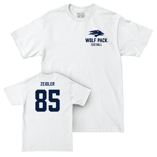 Nevada Football White Logo Comfort Colors Tee    - Cam Zeidler