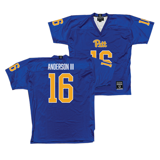 Pitt Football Blue Jersey - Jesse Anderson III | #16