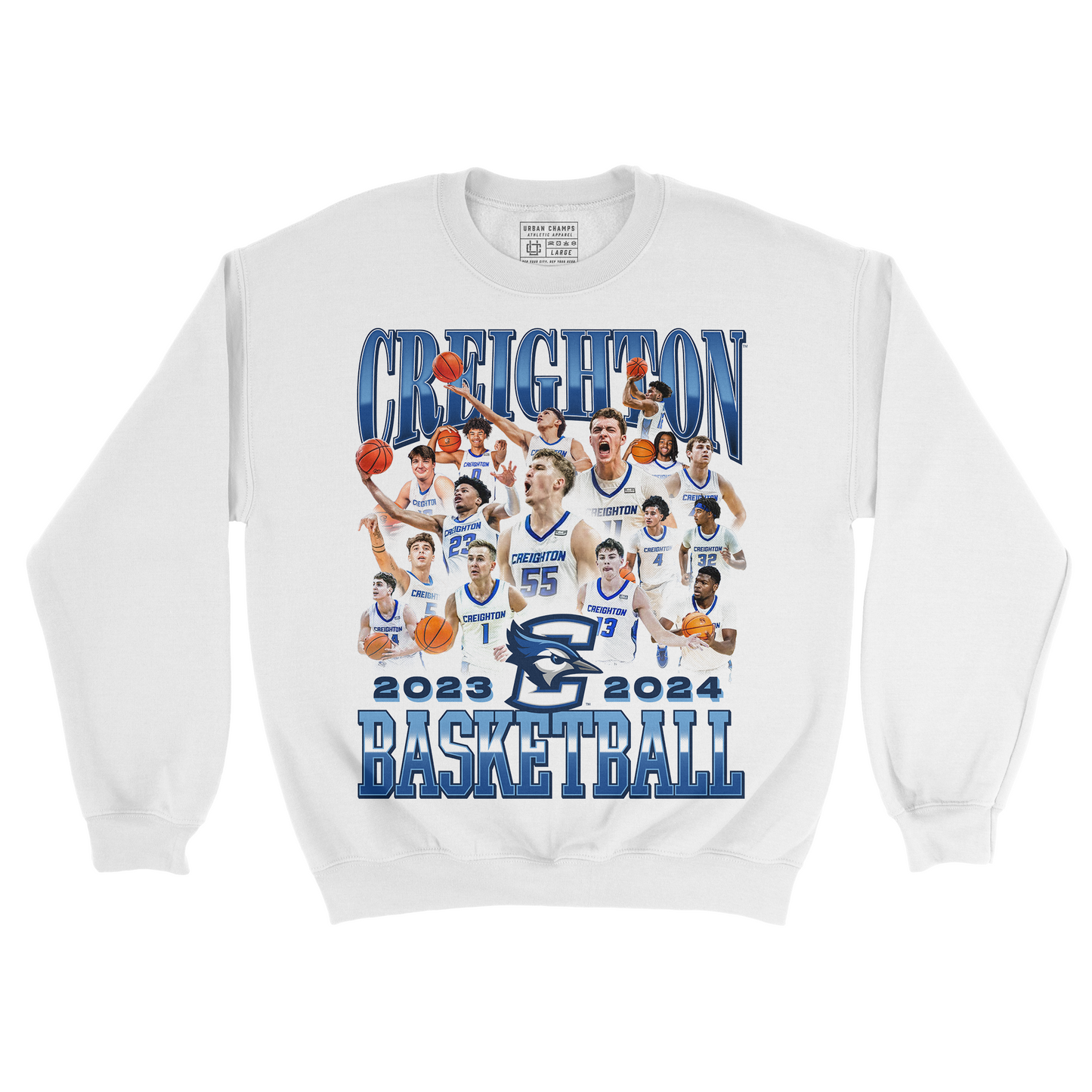 EXCLUSIVE RELEASE: Creighton Men's Basketball Team Graphic Crewneck