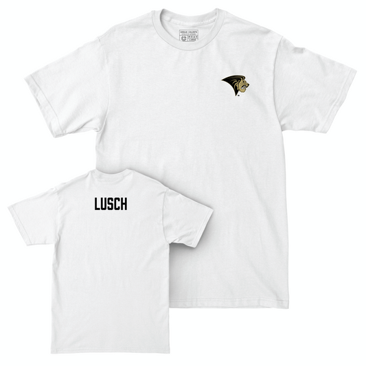 Lindenwood Wrestling White Logo Comfort Colors Tee - Bailey Lusch