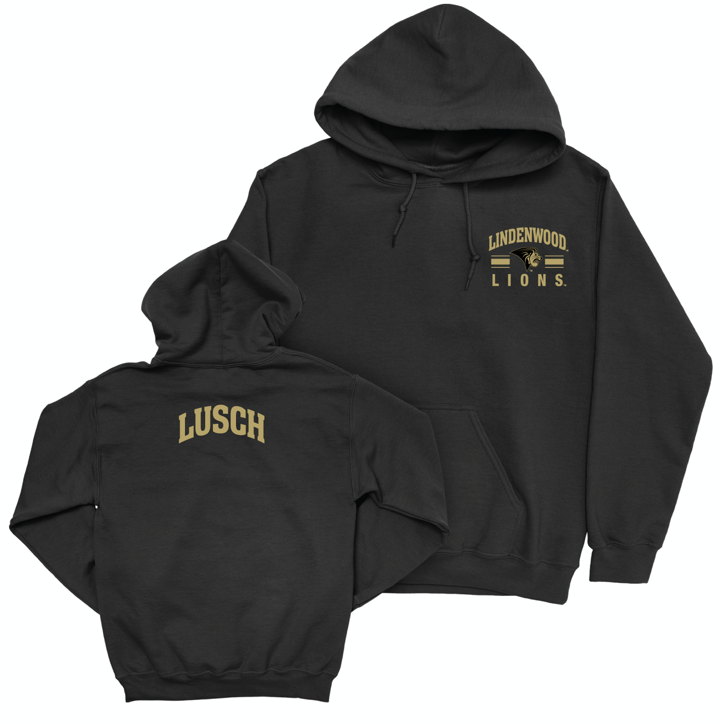 Lindenwood Wrestling Black Victory Hoodie - Bailey Lusch