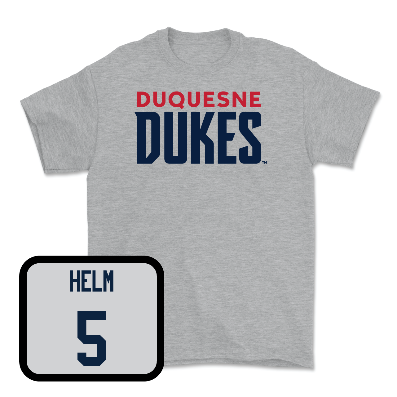 Duquesne Women's Volleyball Sport Grey Lock Tee