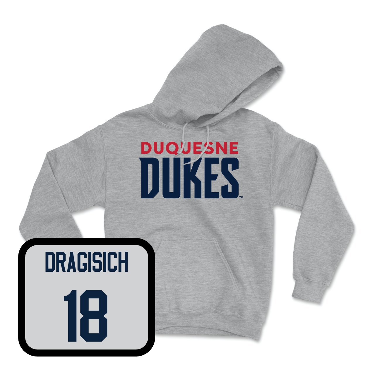 Duquesne Men's Soccer Sport Grey Lock Hoodie