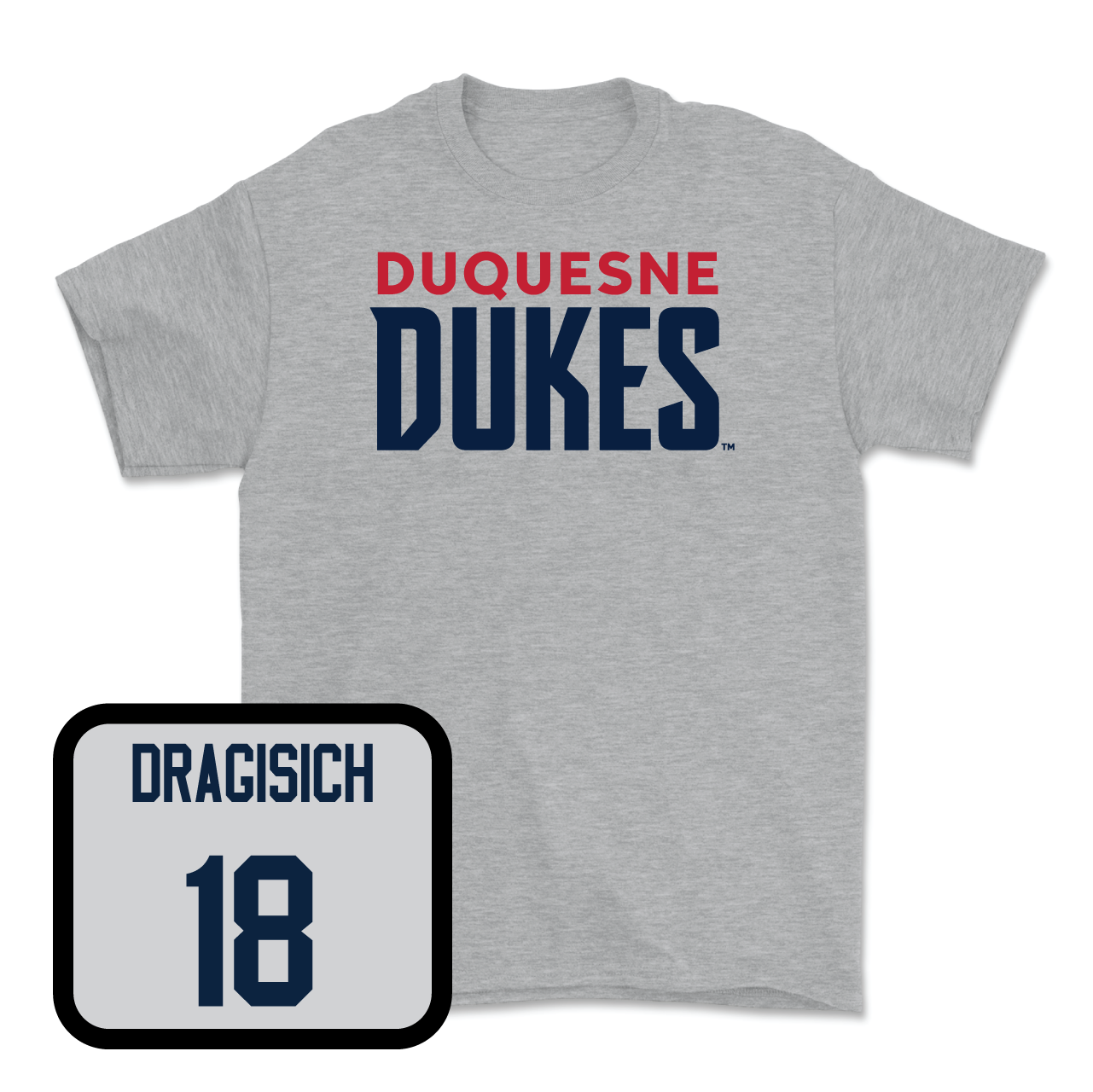 Duquesne Men's Soccer Sport Grey Lock Tee