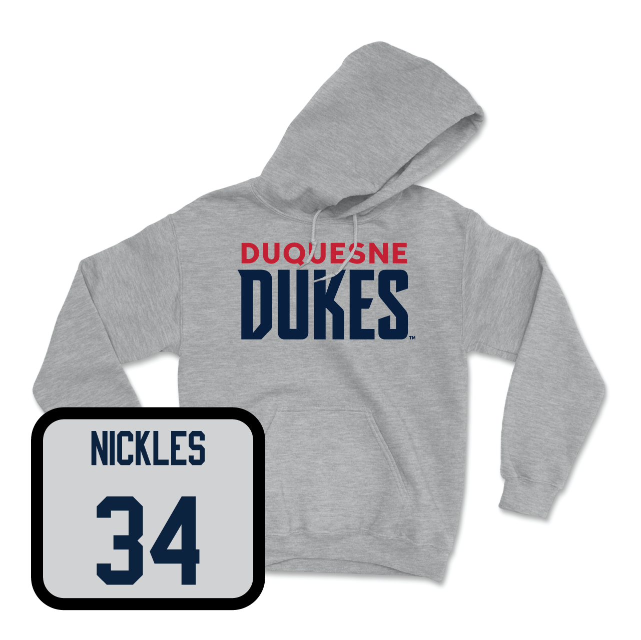 Duquesne Men's Soccer Sport Grey Lock Hoodie