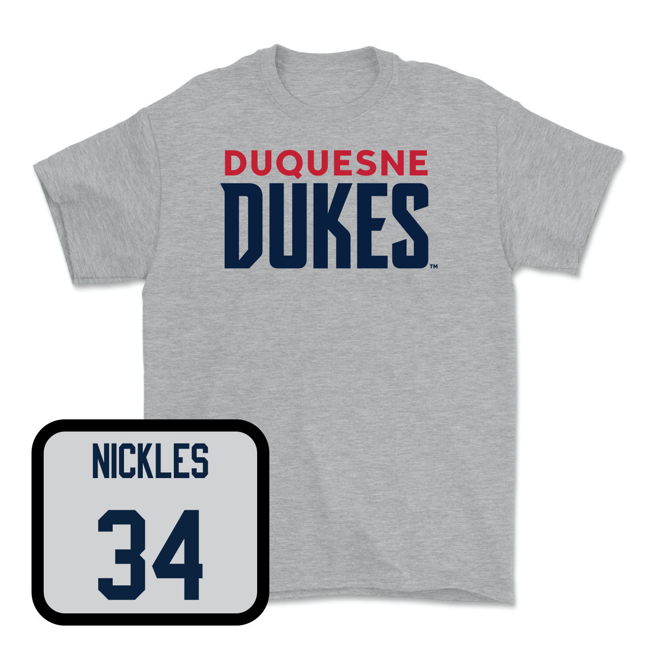 Duquesne Men's Soccer Sport Grey Lock Tee