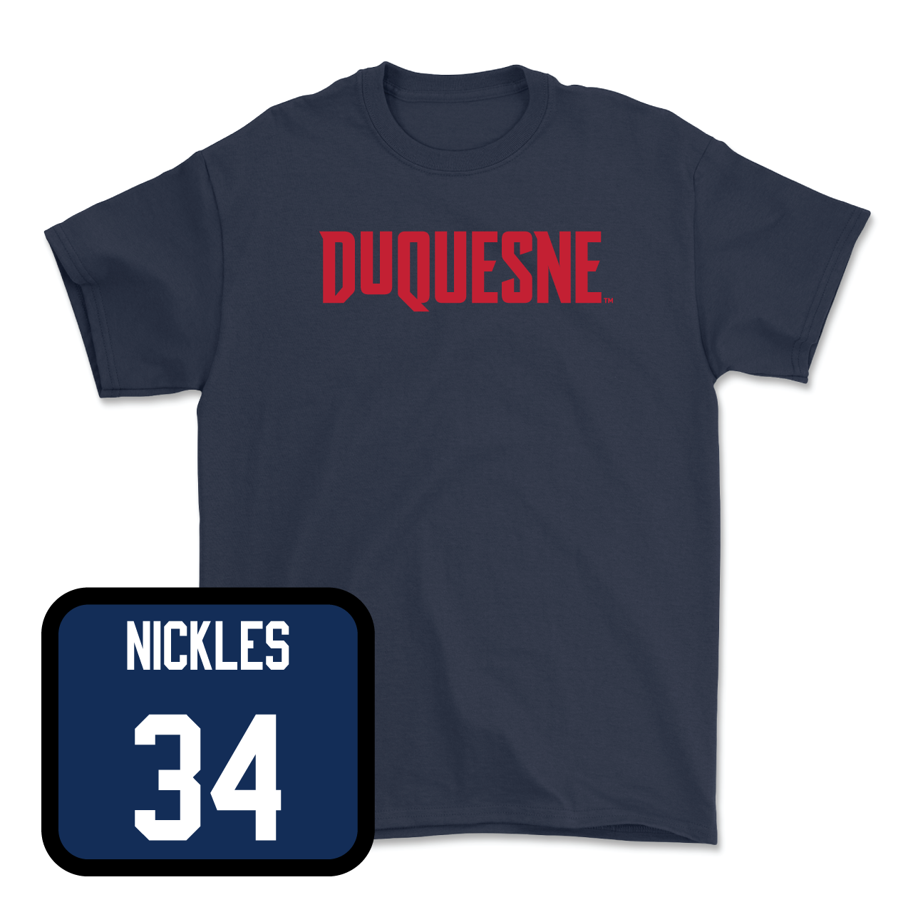 Duquesne Men's Soccer Navy Duquesne Tee